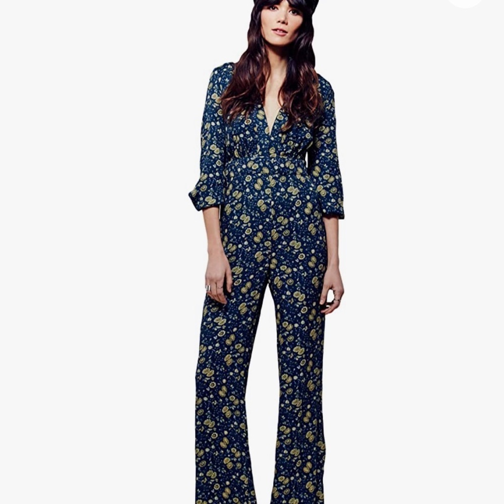 FREE PEOPLE  Some Like It Hot Printed Jumpsuit